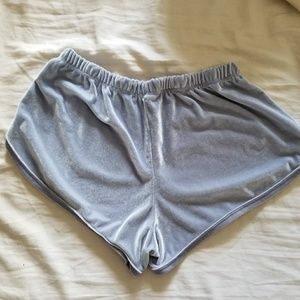 Faux Velvet Shorts Brandy Melville